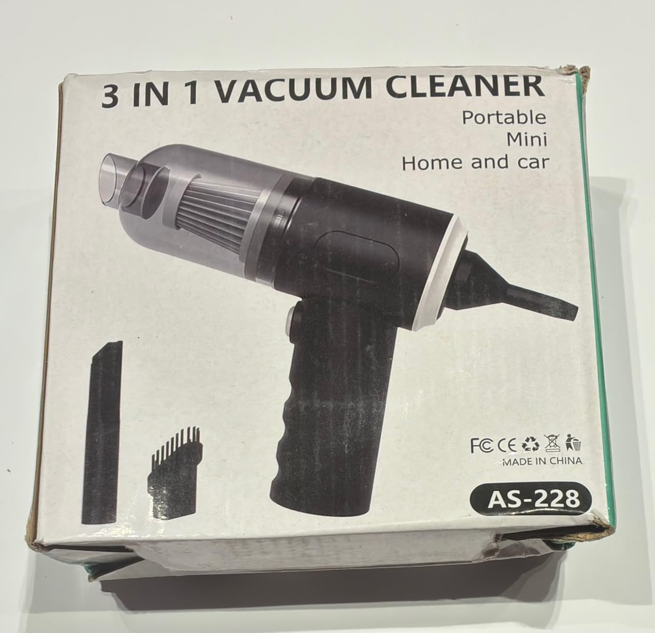 3 in 1 Portable Cordless Vacuum Cleaner for Car & Home, Rechargeable Mini Handheld Vacuum